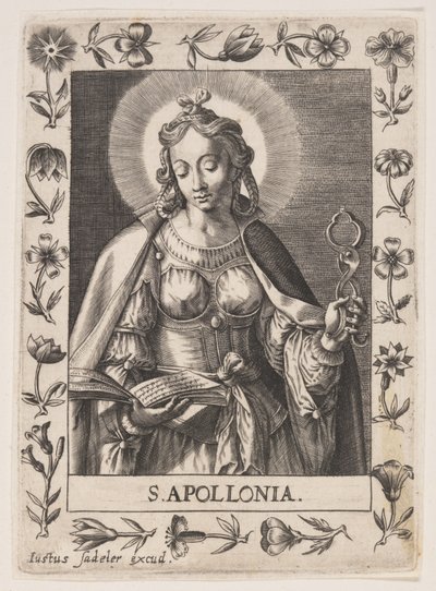 Sankt Apollonia af Justus Sadeler