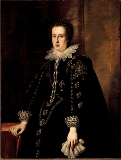 Portræt af Claude de Medicis (Claudia de Medici) (1604-1648) Hustru til hertugen af Urbin Federico della Rovere dengang ærkehertug Leopold V af Østrig Tyrol Maleri af Justus Sustermans (1597-1681) Firenze fra 1600-tallet, Pitti Palace af Justus Sustermans