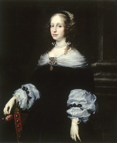 Portræt af grevinde Teresa Dudley di Carpegna, 1654 af Justus Sustermans