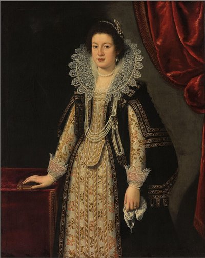 Portræt af en kvinde, muligvis Maria Magdalena af Østrig, hustru til Cosimo II de