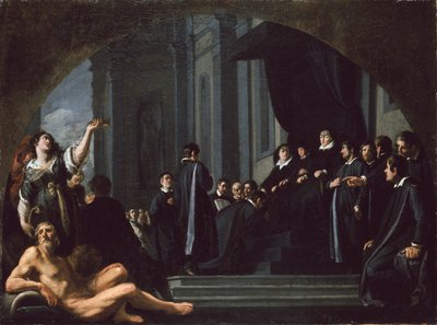 Senatorerne i Firenze sværger troskab til Ferdinando II de