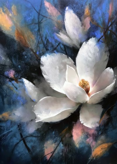 Elegant Magnolia Bloom af Justyna Jaszke