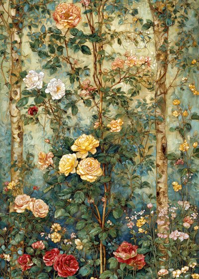 Frodig rosenhave af Justyna Jaszke