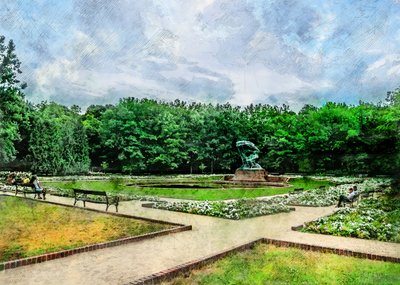 Statuen i den fredfyldte park af Justyna Jaszke