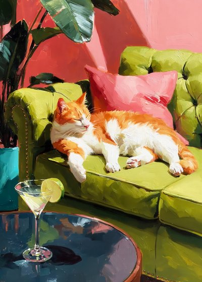 Sunny Cat Martini af Justyna Jaszke