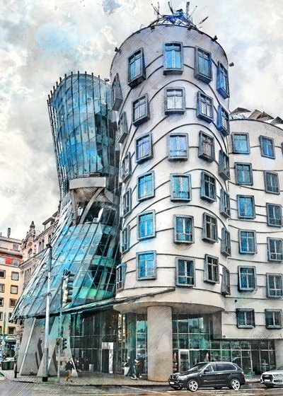 Prags bølgende arkitektur af Justyna Jaszke