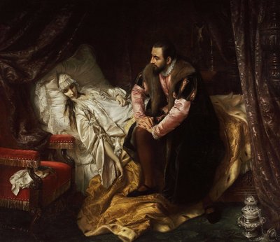 Barbara Radziwill død af Józef Simmler