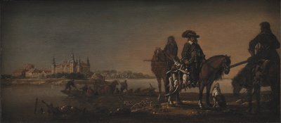 Prins Christian, arvingen, på ænderjagt på Nykøbing Slot af KMS 1530 Monogrammist A.M.