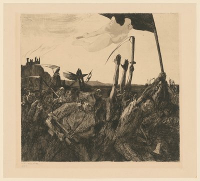 Oprør (5. tilstand) af Käthe Kollwitz
