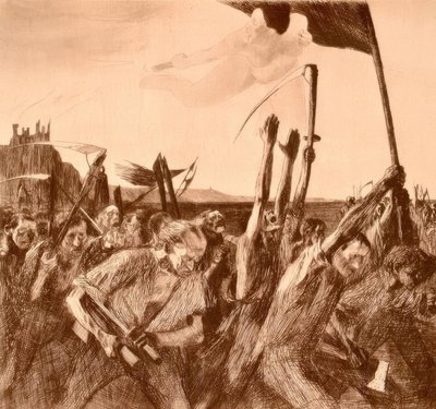 opstand af Käthe Kollwitz