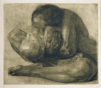 Kvinde med et dødt barn af Käthe Kollwitz