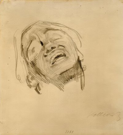 Kvinde hoved af Käthe Kollwitz