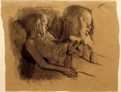 K. Kollwitz, Sovende Barn og Barnehoved af Käthe Kollwitz