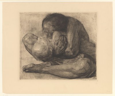 Mor med dødt barn Kvinde med totem Child (original titel) af Käthe Kollwitz