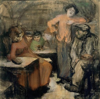 Parisisk kælder af Käthe Kollwitz