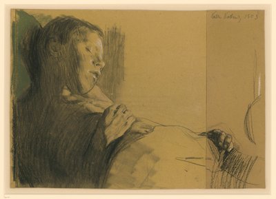 Schlafender Knabe (Das tote Kind) af Käthe Kollwitz