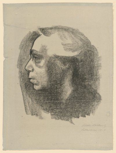 Selvportræt (1. udgave) af Käthe Kollwitz