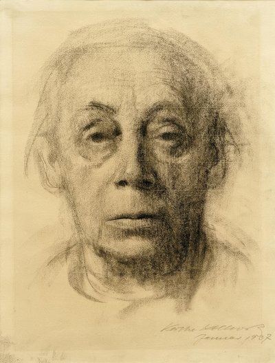 Selvværd og ansigt af Käthe Kollwitz