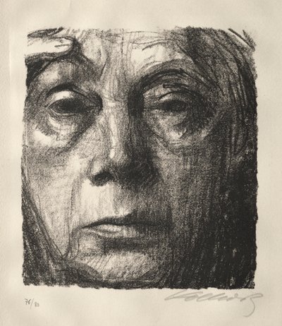Selvportræt af Käthe Kollwitz