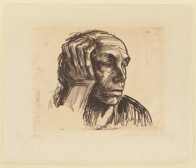 Selvportræt af Käthe Kollwitz