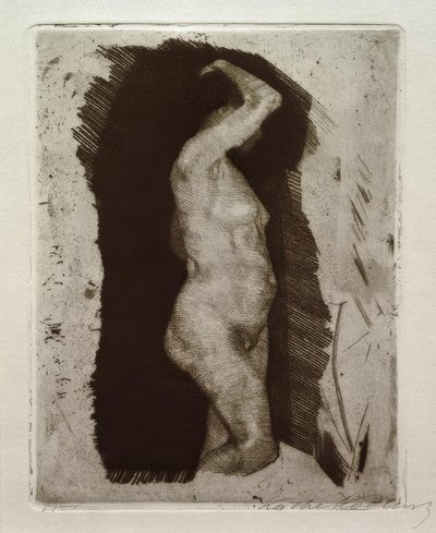 Stående kvindelig nøgen af Käthe Kollwitz