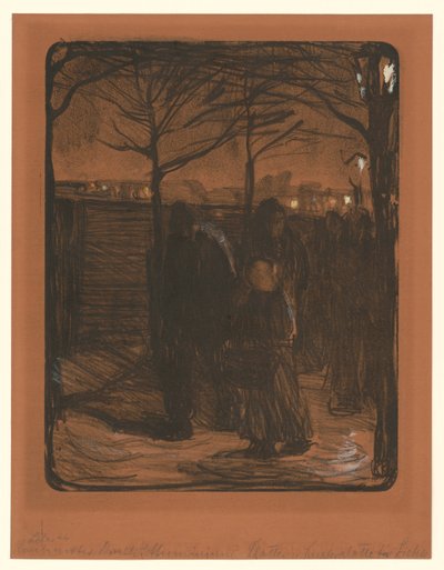 Forstad (1. tilstand) af Käthe Kollwitz
