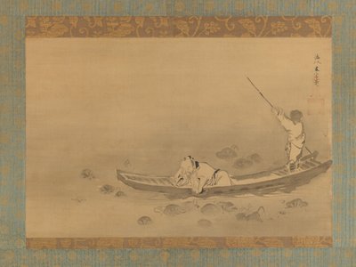 Zhou Maoshu beundrende lotuser, midten af det 17. århundrede. af Kaiho Yusetsu