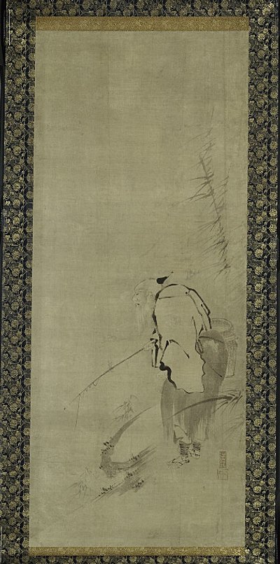 Triptykon af Zhou Moushu, Xiwangmu og Taigong Wang af Kaiho Yusho