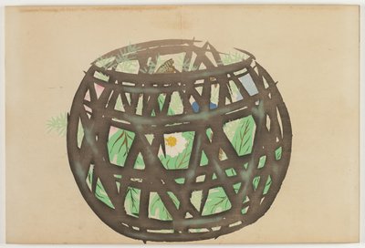 Flowers of a Hundred Worlds (Momoyogusa): Flower Basket (Hanakago) af Kamisaka Sekka