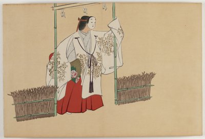 Hundrede verdeners blomster (Momoyogusa): Nonomiya (Nonomiya) af Kamisaka Sekka