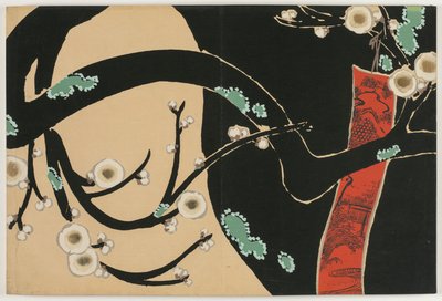 Blomster af hundrede verdener (Momoyogusa): Plum (Ume) af Kamisaka Sekka