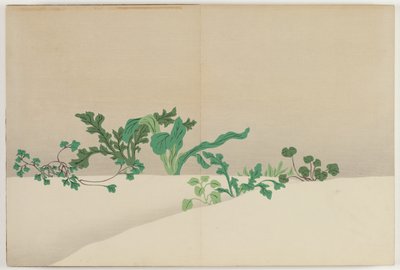 Blomster af hundrede verdener (Momoyogusa): Syv urter fra det tidlige forår (Nanagusa) af Kamisaka Sekka