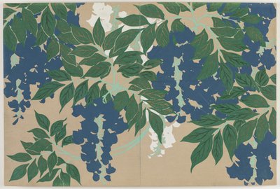 Blomster af hundrede verdener (Momoyogusa): Wisteria (Fuji) af Kamisaka Sekka
