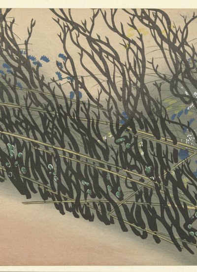 Hæk med efterårsblomster Tusind græs (serietitel) Chigusa (serietitel) af Kamisaka Sekka