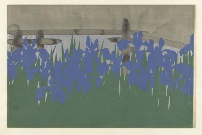 Iriser, 1909 (træbloktryk) af Kamisaka Sekka