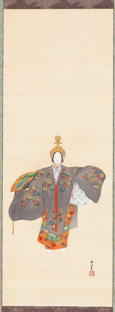 Noh-scene: Hagoromo af Kamisaka Sekka