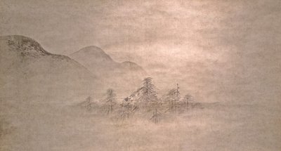 Landskab, 1500-tallet. af Kano Motonobu