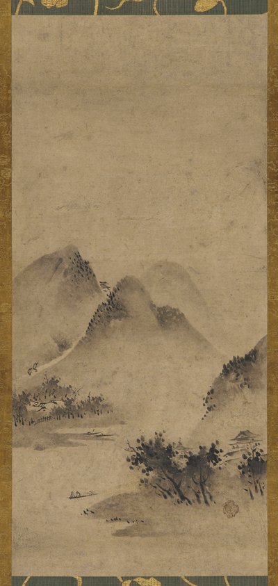 Landskab, Muromachi-periode, 1500-tallet. af Kano Motonobu