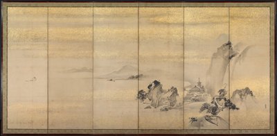 Sommer- og vinterlandskaber, 1600-tallet. af Kano Naonobu