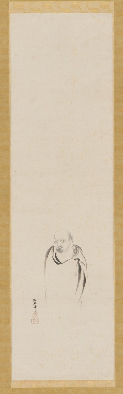 Bodhidharma, Edo-periode, 1600-tallet. af Kanō Tan’yū