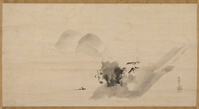 Landskab, Edo-periode, 1600-tallet. af Kanō Tan’yū
