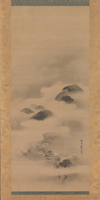 Landskab i måneskin, efter 1662. af Kanō Tan’yū