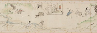 Mirakler udført af bodhisattvaen Jizo kopi af et afsnit af en håndrulle, Edo-perioden, 1627. af Kanō Tan’yū