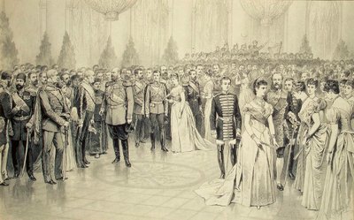 Hofbal i St Nicholas Hall of the Winter Palace, 1880