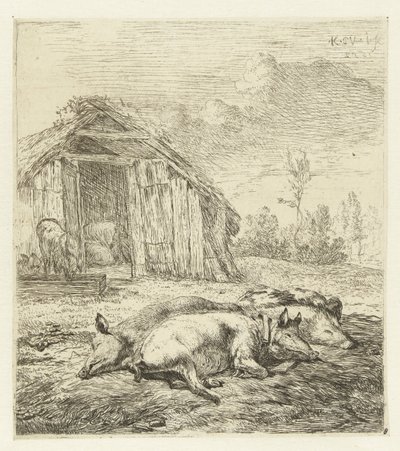 Tre grise til en sti Dyr (serietitel) af Karel Du Jardin