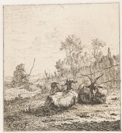 Ged og to får Dyr (serietitel) af Karel Du Jardin