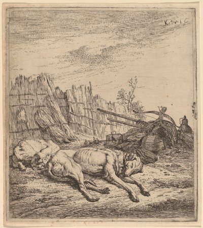 Jagthunde af Karel Dujardin