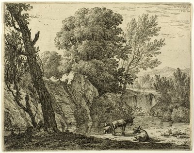 Pakkeren med to æsler af Karel Dujardin