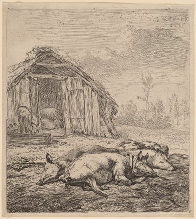 Tre grise af Karel Dujardin