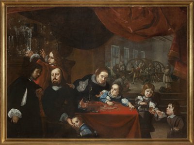 Dionysius Miseroni (1607-1661) og hans familie af Karel Škréta